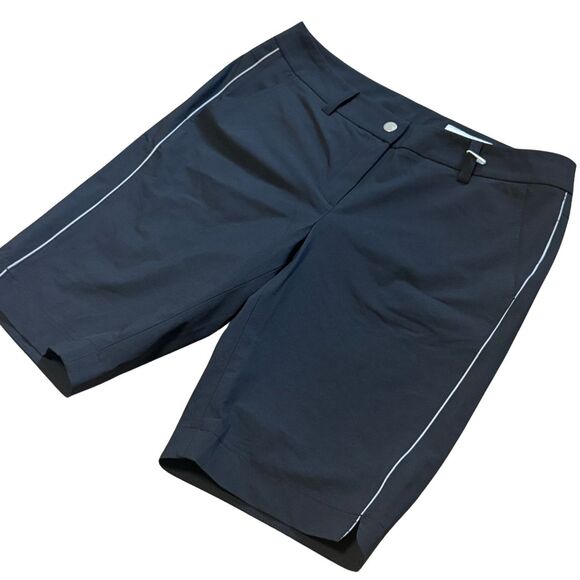 JOIEDEX JDX Women's Microfiber Golf Shorts Black Silver 10.5" Inseam NWOT Sz 4 - Picture 2 of 6